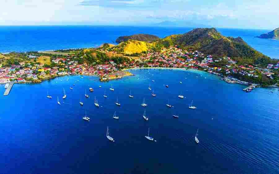 Les Saintes en terre du haut, Guadeloupe.